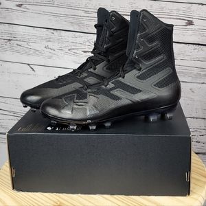 New Under Armour Mens UA Highlight MC Black Football Cleats 3000177-001 men's si